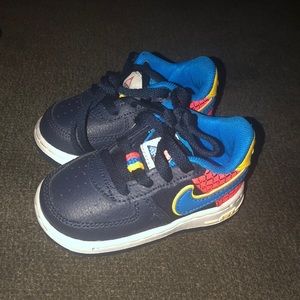 Nike Air Force ones Spider-Man edition